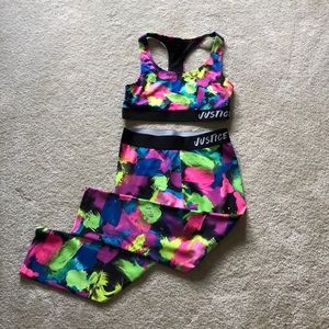 Justice Matching Pants and Bra